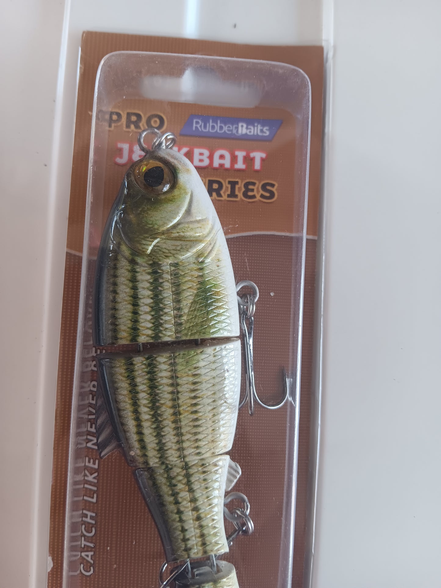 ProSeries 4.5" Shad Swimbait (Jointed) - Pattern: E | Realistic Multi-Joint Lure for Big Bass, Pike & Walleye
