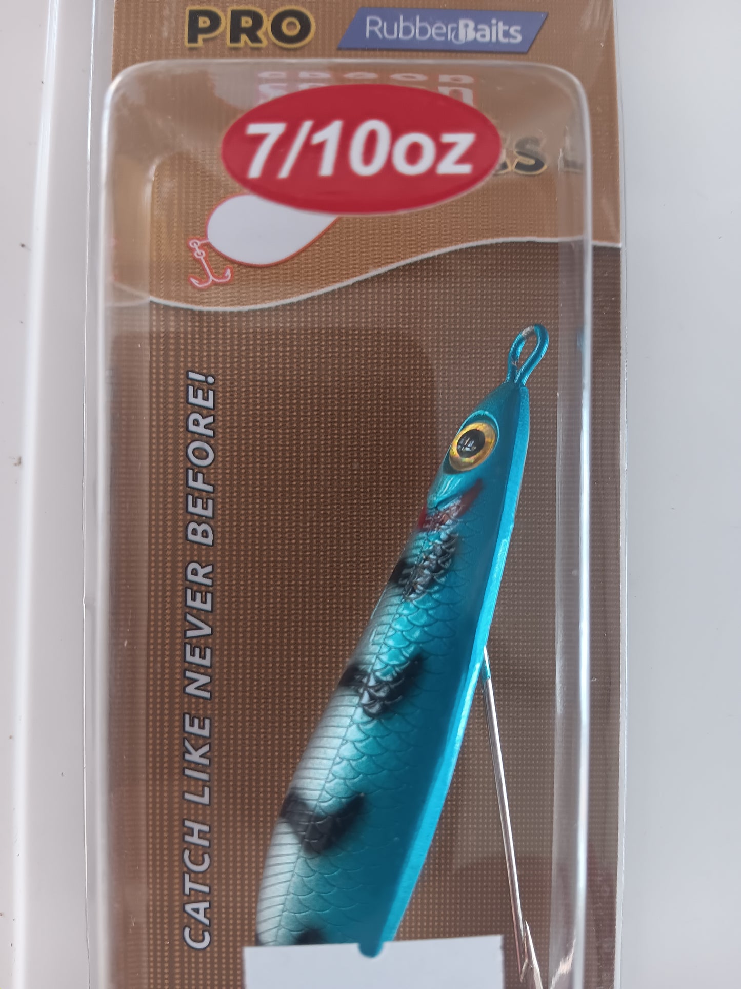 ProSeries 7/10oz Jigging Spoon - Pattern: B | Heavy-Duty Vertical Lure for Deep Water Bass, Walleye & Lake Trout