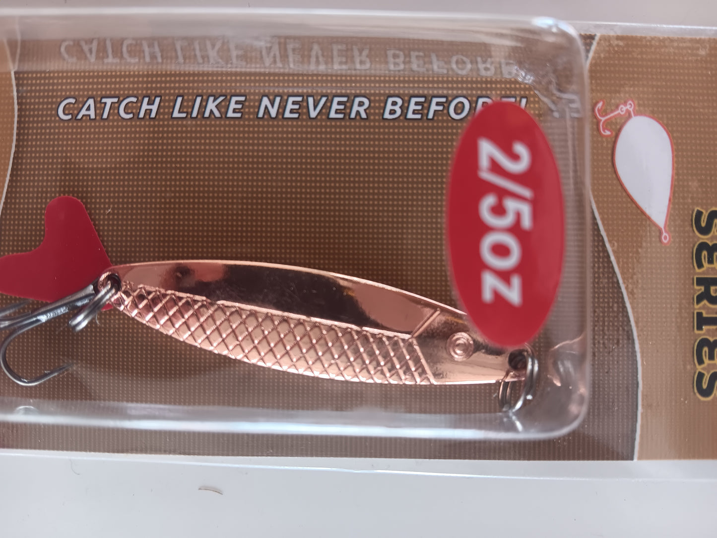 ProSeries 2/5oz Wobbling Spoon - Copper | Flashy, High-Action Lure for Bass, Trout & More