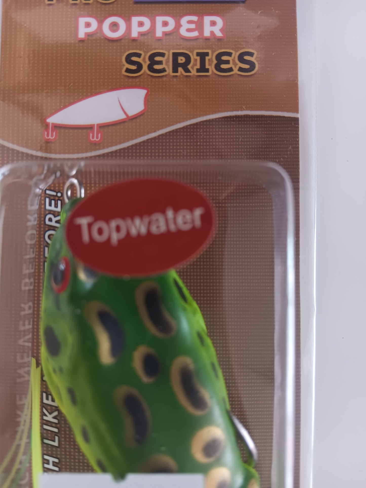 ProSeries 2.4" Topwater Frog - Pattern: C | Weedless Hollow Body Lure for Explosive Bass Strikes