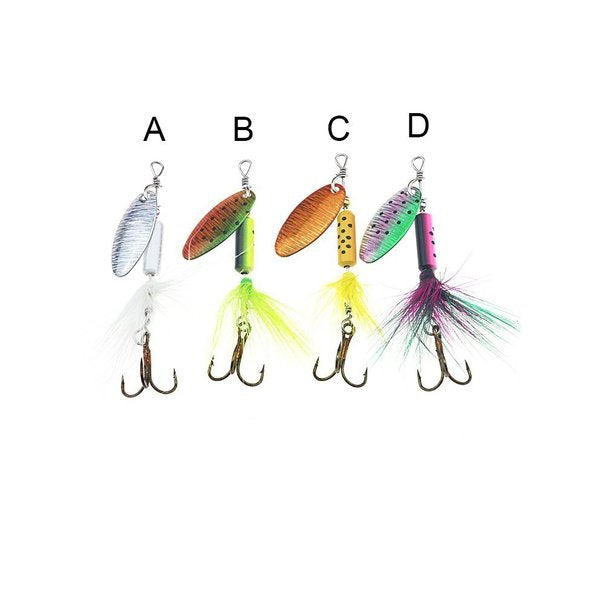 ProSeries 1/10oz Inline Spinner - Pattern: B | Ultralight Lure for Trout, Panfish & Finesse Bass Fishing