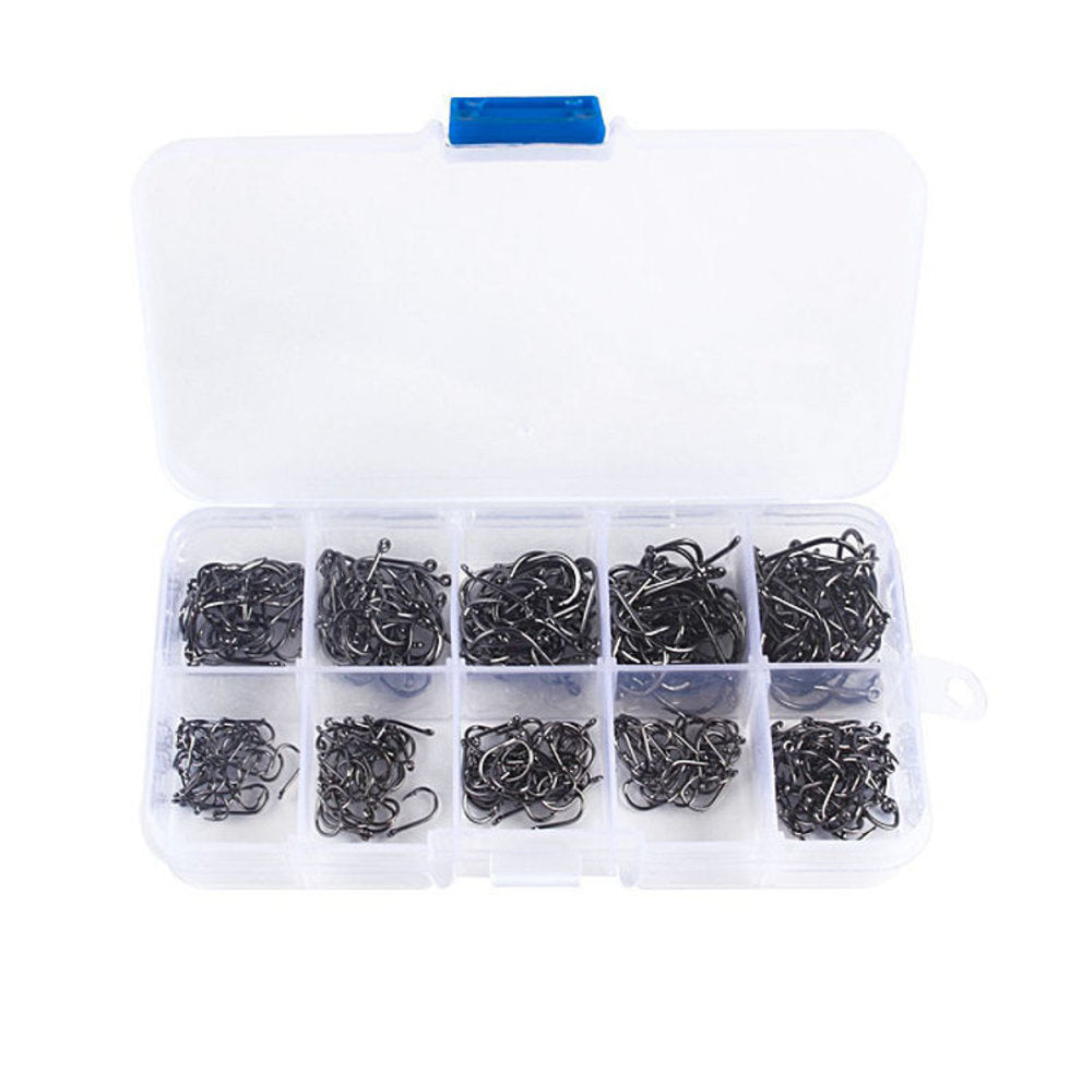 ProSeries High-Carbon Worm Hooks - Set of 100 | Strong, Sharp, and Reliable for All Soft Plastic Rigs & Worms