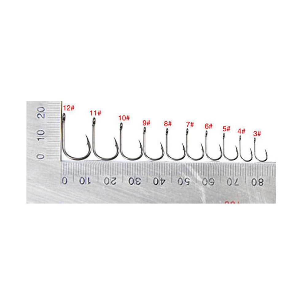 ProSeries High-Carbon Worm Hooks - Set of 100 | Strong, Sharp, and Reliable for All Soft Plastic Rigs & Worms