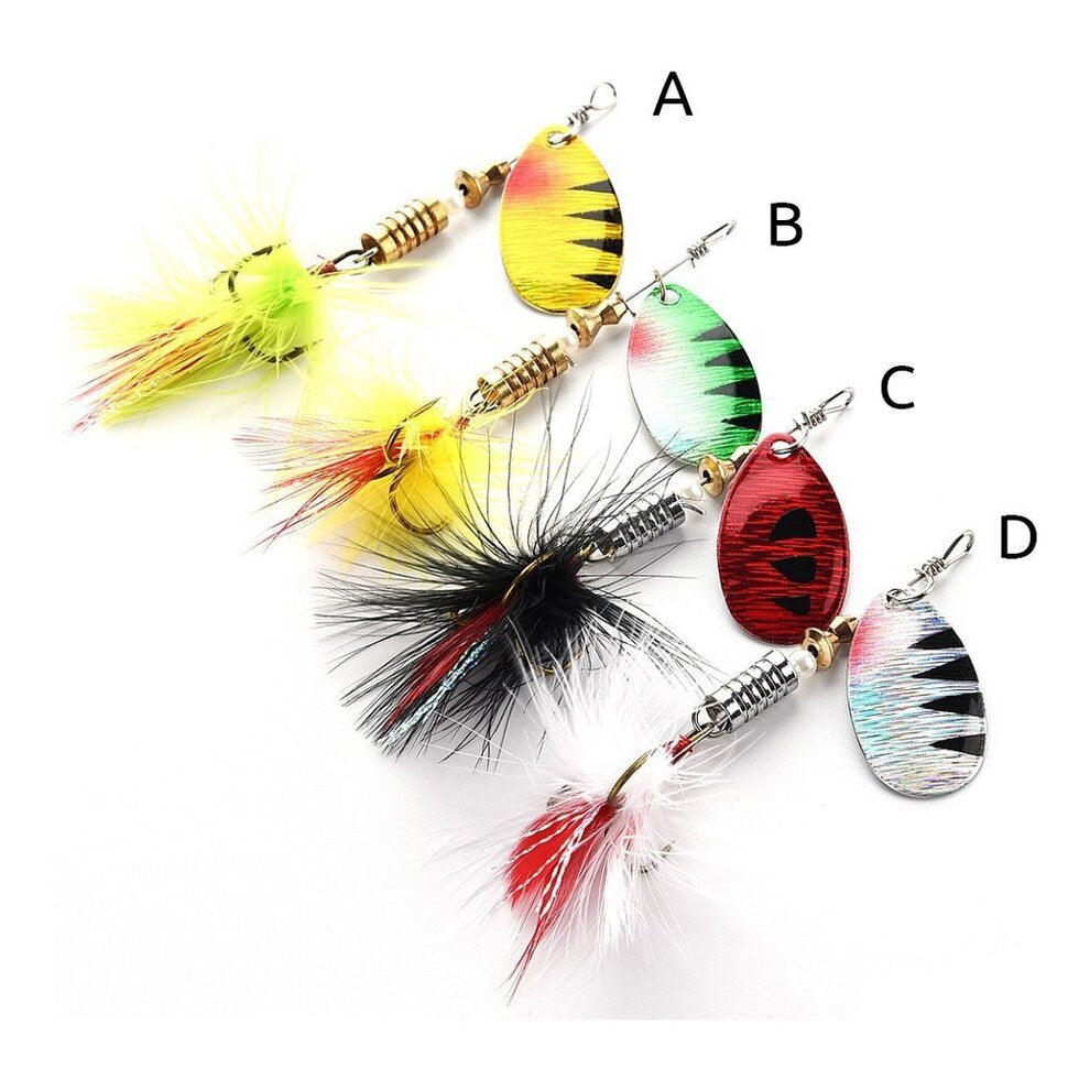 ProSeries 1/5oz Inline Spinner - Pattern: A | Versatile Flash Lure for Trout, Bass, Crappie & Panfish