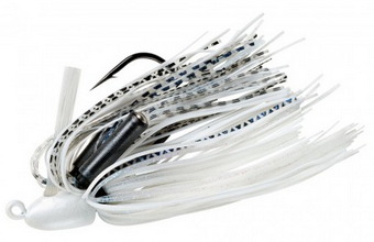 1/4oz Boo Jig-White Shad | Lifelike Action & Proven Performance for Bass Fishing