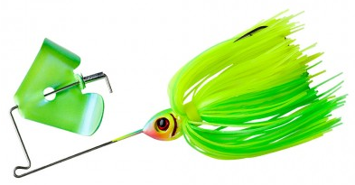 1/8oz Pond Magic Buzz Baits-Limetreuse | Big Action in a Small Package for Shallow Water Strikes