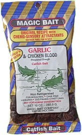 Magic Cubed Dough Catfish Bait - Garlic & Chicken Blood | Ready-to-Use Scented Bait for Big Catfish
