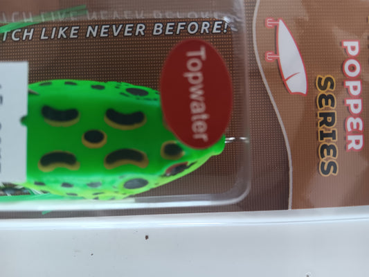 ProSeries 2.4" Topwater Frog - Pattern: A | Weedless Hollow Body Lure for Explosive Bass Strikes