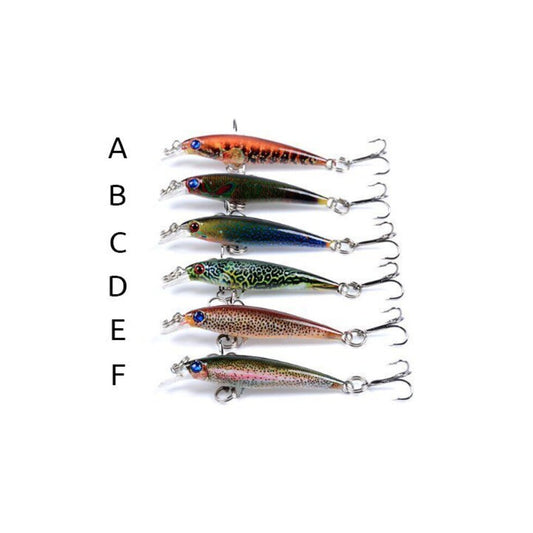 ProSeries Shallow Diving 2" Jerkbait - Pattern A | Ultra-Realistic Mini Hard Bait for Shallow Water Action