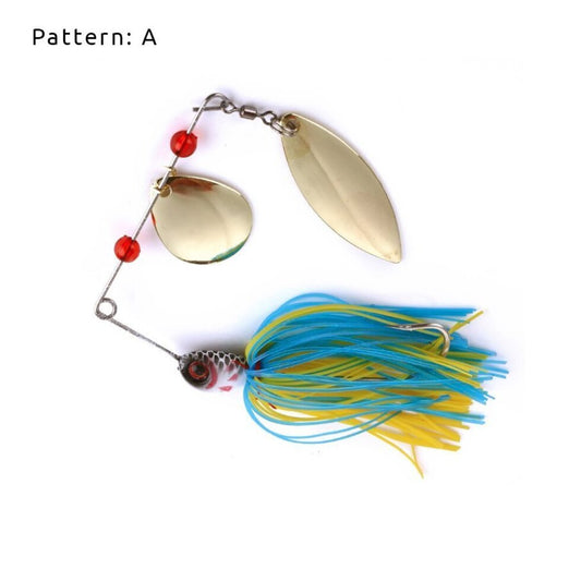 ProSeries 7/10oz Spinnerbait - Pattern: A | Heavy-Duty Flash & Vibration for Bass, Pike & Big Water Predators