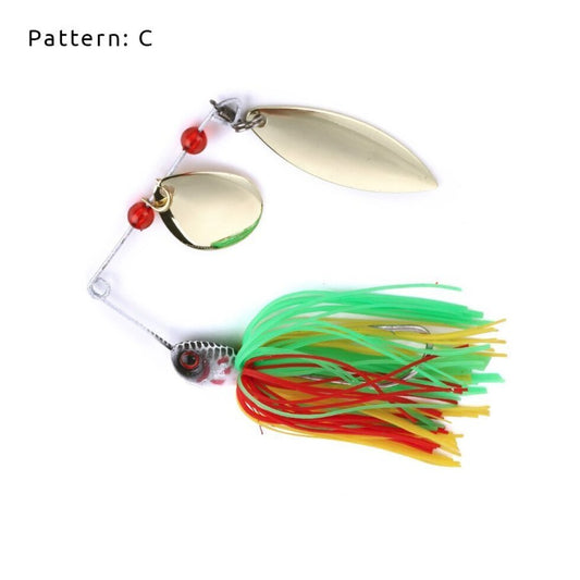 ProSeries 7/10oz Spinnerbait - Pattern: C | Heavy-Duty Flash & Vibration for Bass, Pike & Big Water Predators