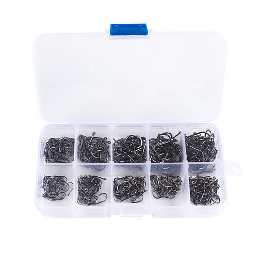 ProSeries High-Carbon Worm Hooks - Set of 100 | Strong, Sharp, and Reliable for All Soft Plastic Rigs & Worms