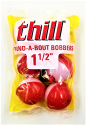 Thill Floats 1 1/2" - 6 pcs | High-Visibility Bobbers for Precision Fishing