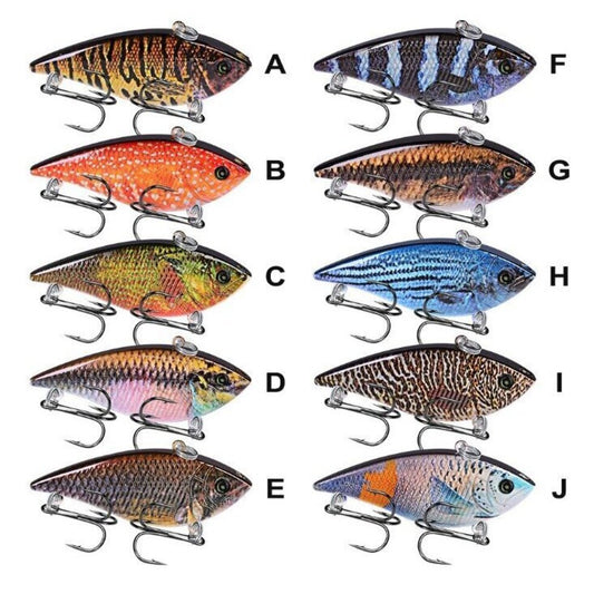 ProSeries 2.7" Lipless Crankbait - Pattern: A | Loud Rattle & Tight Vibration for Bass, Walleye & Multi-Species Fishing