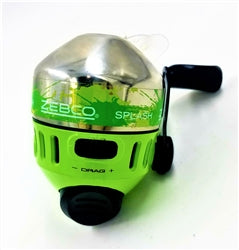 Zebco Splash Green Push-Button Reel | Easy-to-Use Spincast Reel for Beginners & Casual Anglers