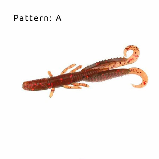 RubberBaits 2.2" Creature Soft Bait (10 Pack) - Pattern: A | Compact, High-Action Bait for Finesse Bass Fishing