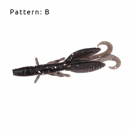 RubberBaits 2.2" Creature Soft Bait (10 Pack) - Pattern: B | Compact, High-Action Bait for Finesse Bass Fishing